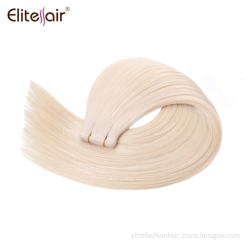 Top selling No any split ends straight Sew in Weft Hair Extensions for woman Human Hair Bundles Hand Tied Weft Hair Extensions